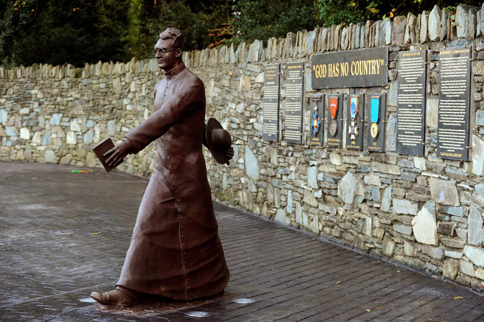 Monsignor Hugh O'Flaherty Statue in Killarney, County Kerry